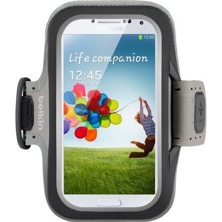 BELKIN Slim-Fit Armband For Galaxy S4 Cover/Arm, Nprn, Sg-51, Slimfit, Blk F8M558BTC00